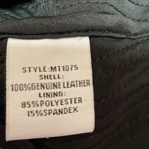 MY TRIBE Open Drape Waterfall Leather Jacket Streetwear Edgy Modern Chic Sz M - Picture 7 of 7